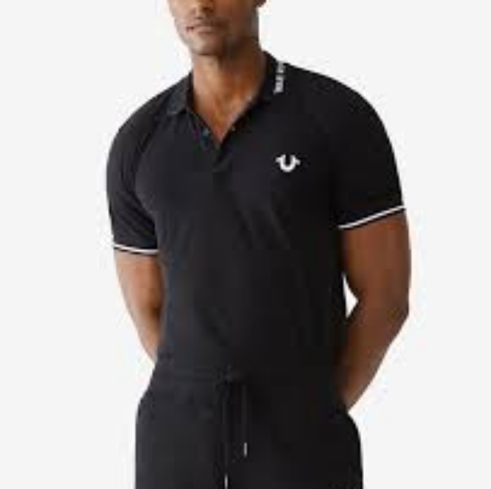 Polos TRUE RELIGION MEN'S POLO SHIRTS blk